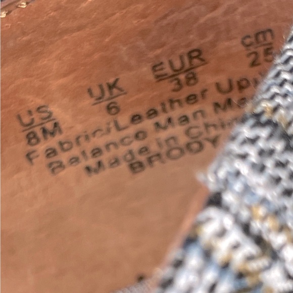 Franco Sarto Black and Gray Plaid Tassel Loafers - Picture 7 of 11